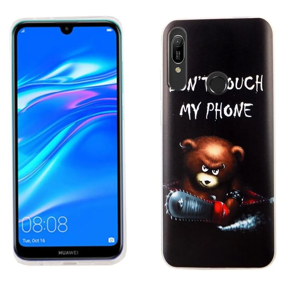 König Design Huawei Y9 Prime 2019 Hülle Case Handy Cover Schutz Tasche Schutzhülle Schwarz (Huawei Y9 Prime (2019))