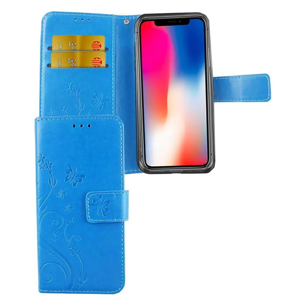 König Design Hülle Handy Schutz für Apple iPhone XS Case Cover Tasche Wallet Etui Handyhülle (Apple iPhone XS)
