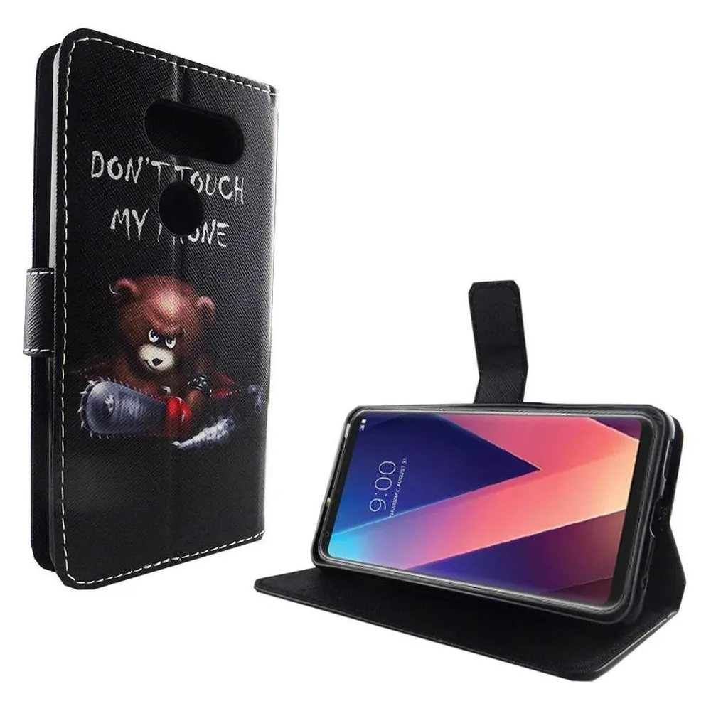 König Design Hülle Handy Schutz für LG V30 V30s V30 Plus Flip Case Cover Tasche Wallet Etui (LG V30, LG V30S+)
