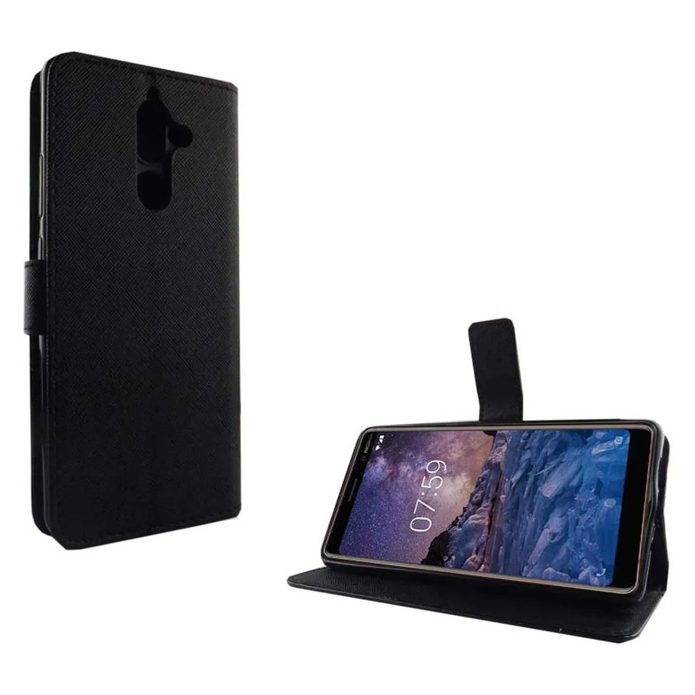 König Design Hülle Handy Schutz für Nokia 7 Plus Case Cover Tasche Wallet Etui Handyhülle Neu (Nokia 7 Plus)