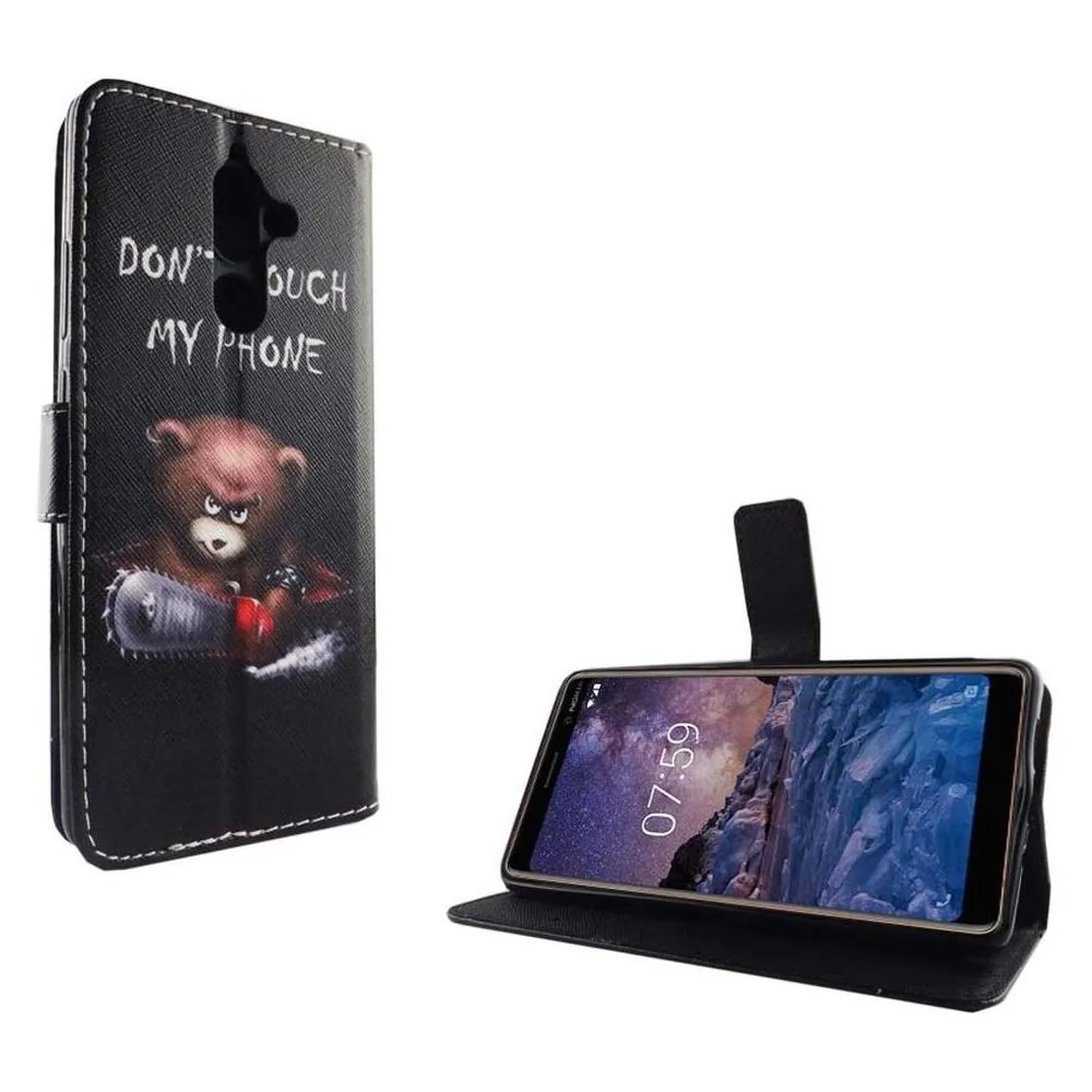 König Design Hülle Handy Schutz für Nokia 7 Plus Case Cover Tasche Wallet Etui Handyhülle Neu (Nokia 7 Plus)