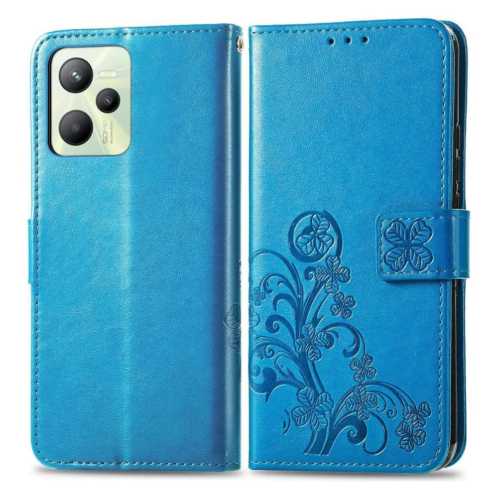 König Design Hülle Handy Schutz für Realme C35 Case Cover Bumper Wallet Kartenfach Etuis Neu (Realme C35)