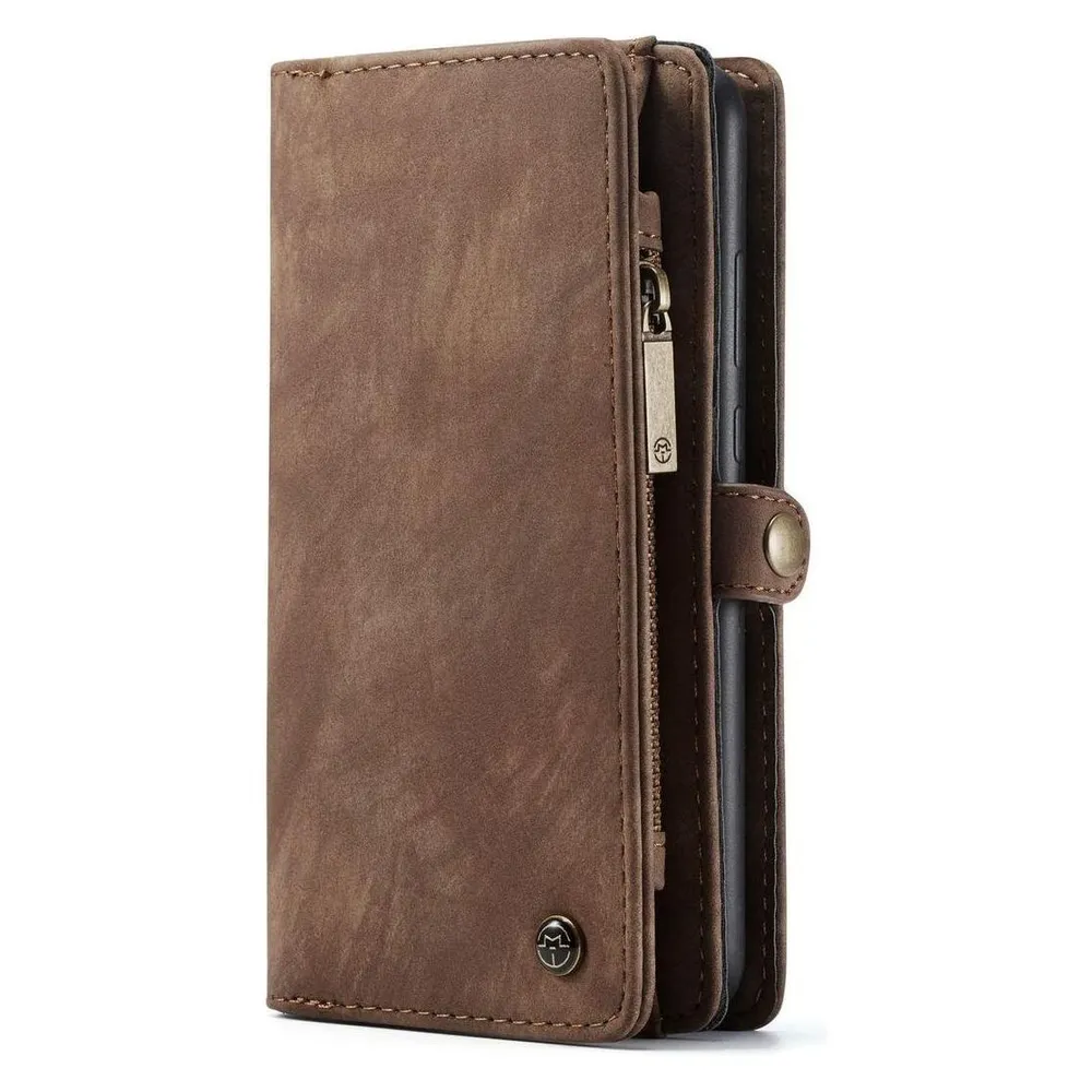 König Design Hülle Handy Schutz für Samsung Galaxy A72 5G Case Flip Cover Tasche Etuis Braun (Samsung Galaxy A72 5G)