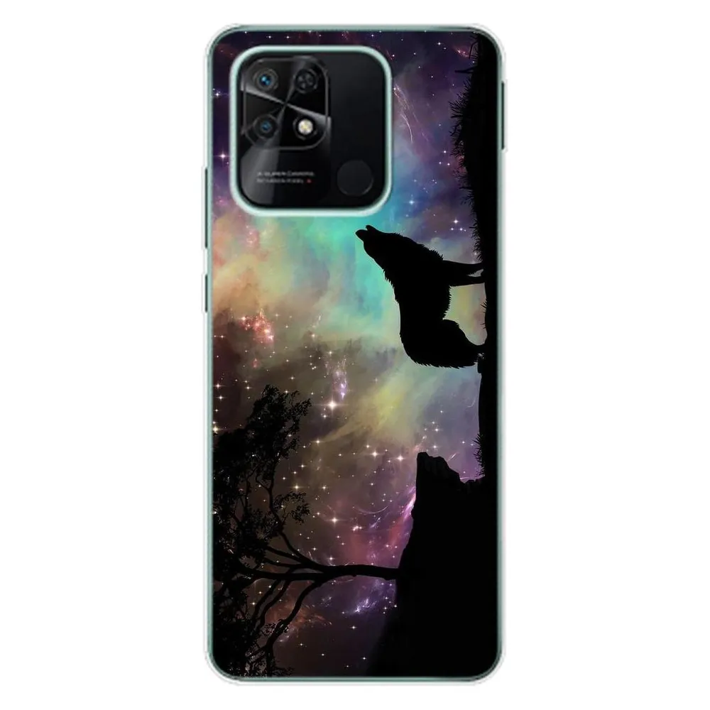 König Design Hülle Handy Schutz für Xiaomi Redmi 10C Case Cover Tasche Bumper Etuis TPU Neu (Xiaomi Redmi 10C)