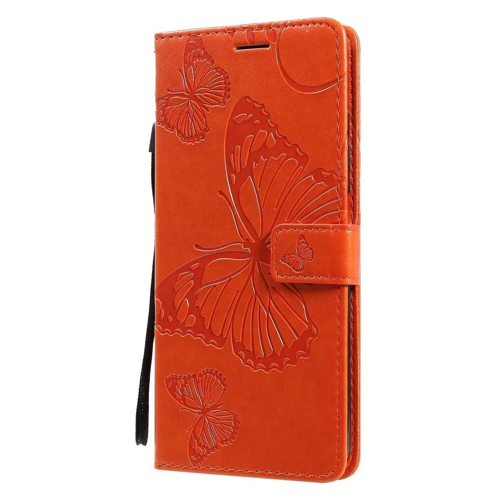 König Design Hülle Handy Schutz für Xiaomi Poco X3 Case Flip Cover Tasche Etuis Bumper Orange (Xiaomi Poco X3)