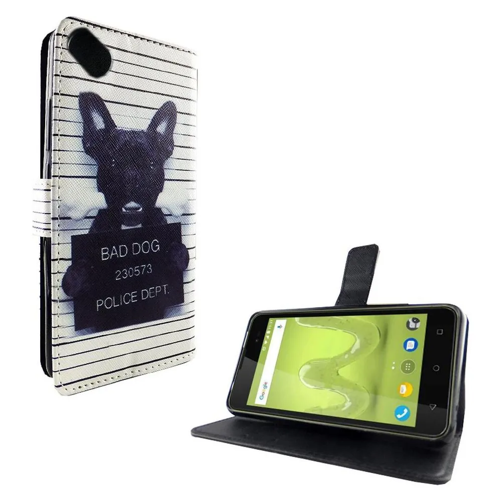 König Design Hülle Handy Schutz für Wiko Sunny 2 Plus Case Cover Tasche Wallet Etui Bumper (Wiko Sunny 2 Plus)