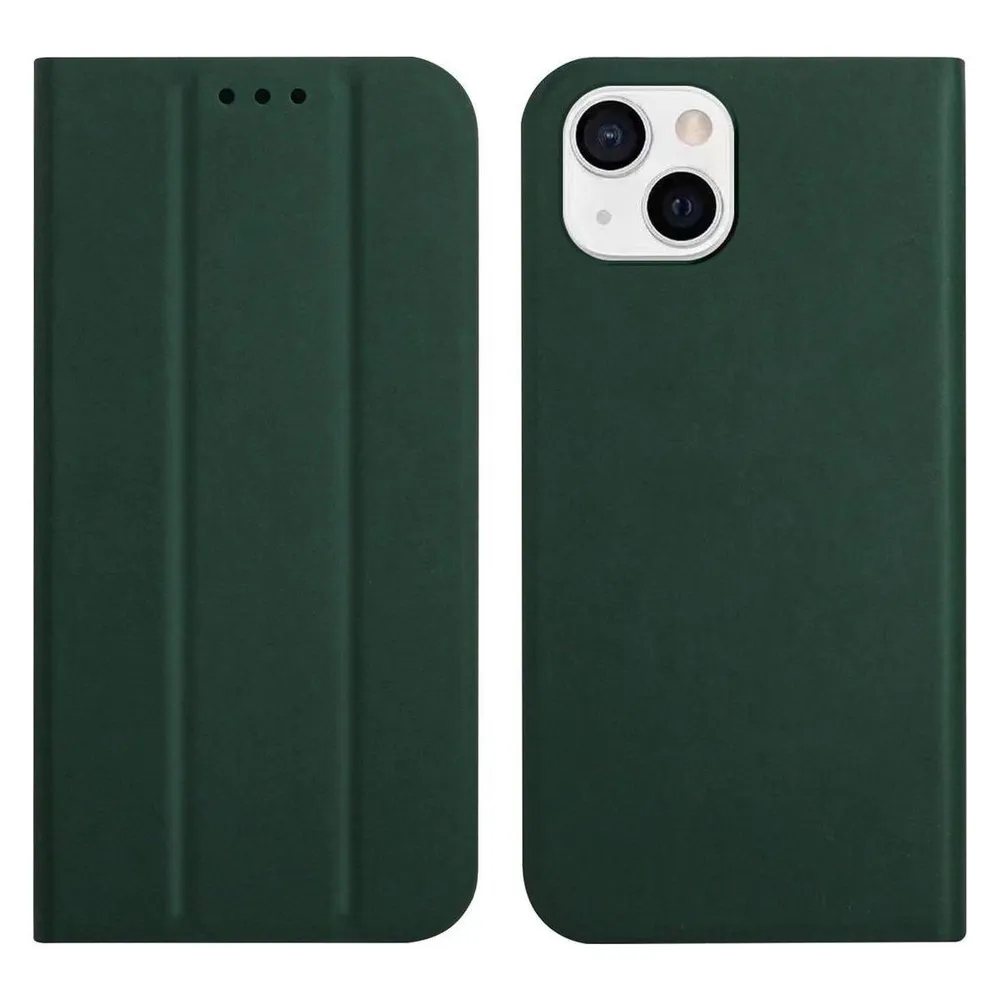 König Design Hülle Handy Schutz für Apple iPhone 13 Case Flip Cover Tasche Etuis Bumper Grün (Apple iPhone 13)