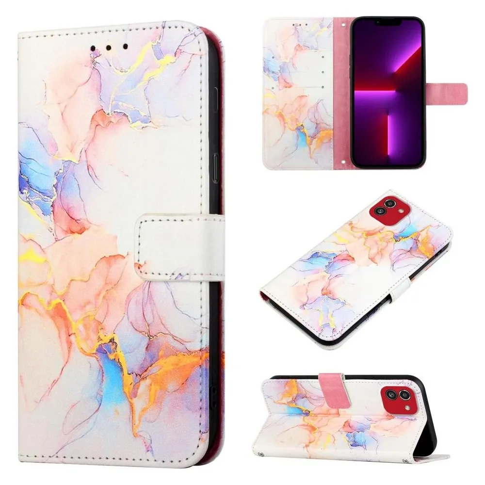 König Design Hülle Handy Schutz für Samsung Galaxy A03 Case Cover Tasche Etuis Bumper Wallet (Samsung Galaxy A03)