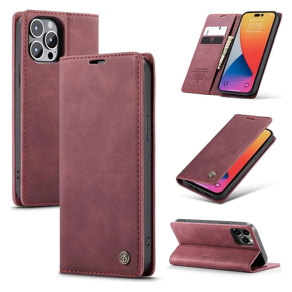 König Design Hülle Handy Schutz Für iPhone 14 13 12 11 /Pro/Max Mini Plus Magnet Cover Tasche (Apple iPhone 14 Pro Max)