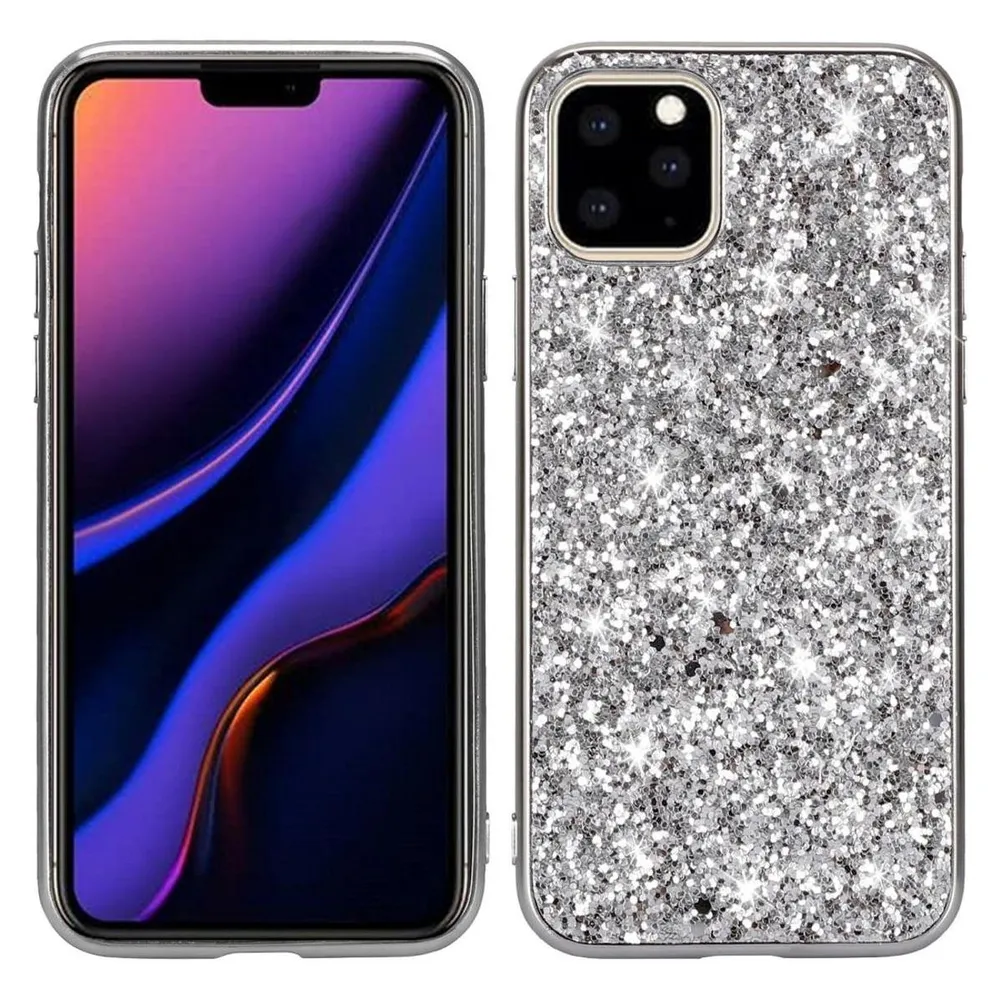 König Design Hülle Handy Schutz für Apple iPhone 11 Case Cover Tasche Etuis Bumper Silber Neu