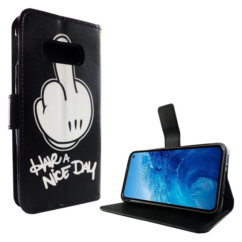 König Design Hülle Handy Schutz für Samsung Galaxy S10e Case Cover Tasche Wallet Etui Bumper (Samsung Galaxy S10e)