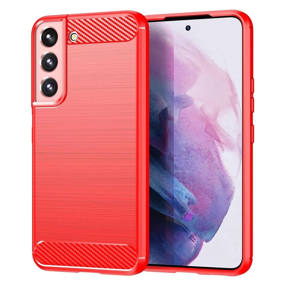 König Design Hülle Handy Schutz für Samsung Galaxy S23 Plus Ultra Case Cover Carbon Optik Neu (Samsung Galaxy S23)