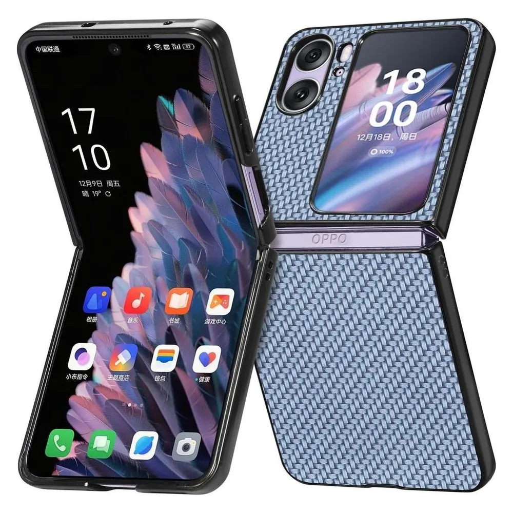 König Design Hülle Handy Schutz für OPPO Find N2 Case Cover Flip Tasche Etui Bumper Schale (Oppo Find N2 Flip)