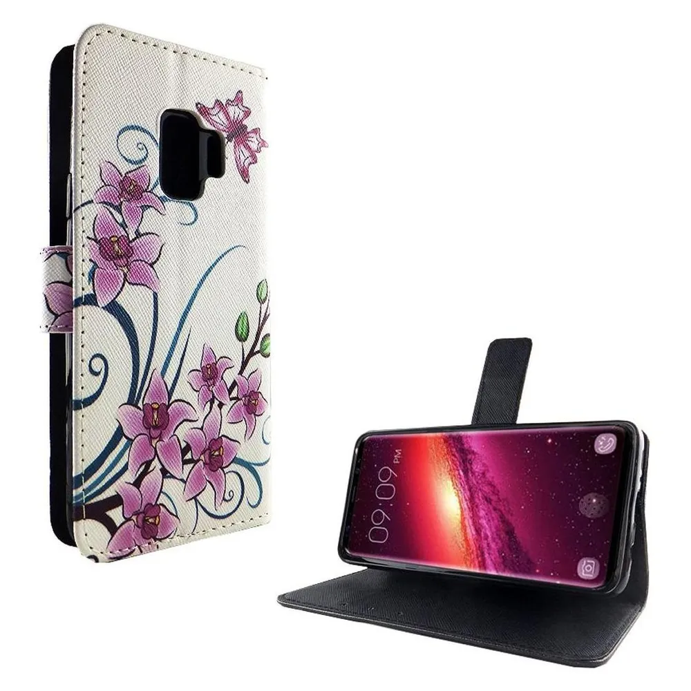 König Design Hülle Handy Schutz für Samsung Galaxy S9 Case Cover Tasche Wallet Etui Bumper (Samsung Galaxy S9)