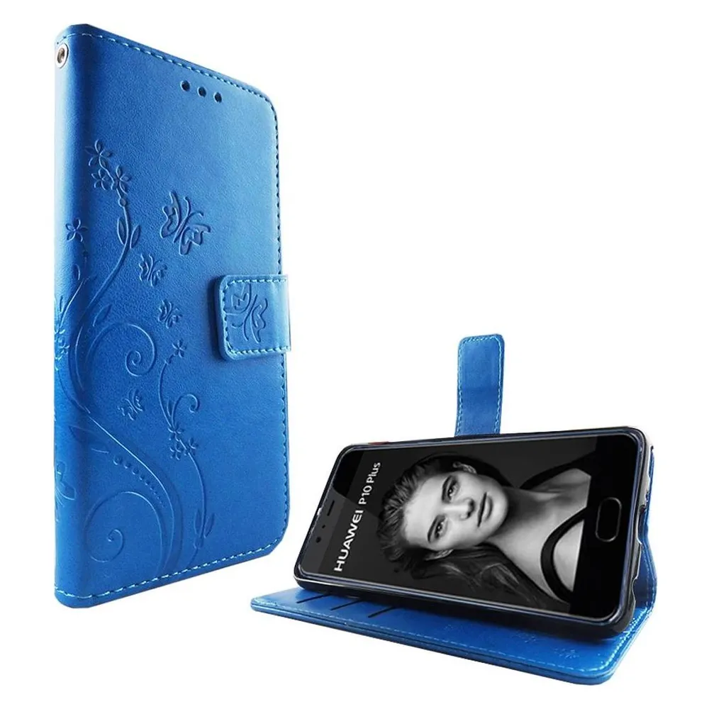 König Design Hülle Handy Schutz für Huawei P10 Plus Case Cover Tasche Wallet Etui Handyhülle (Huawei P10 Plus)