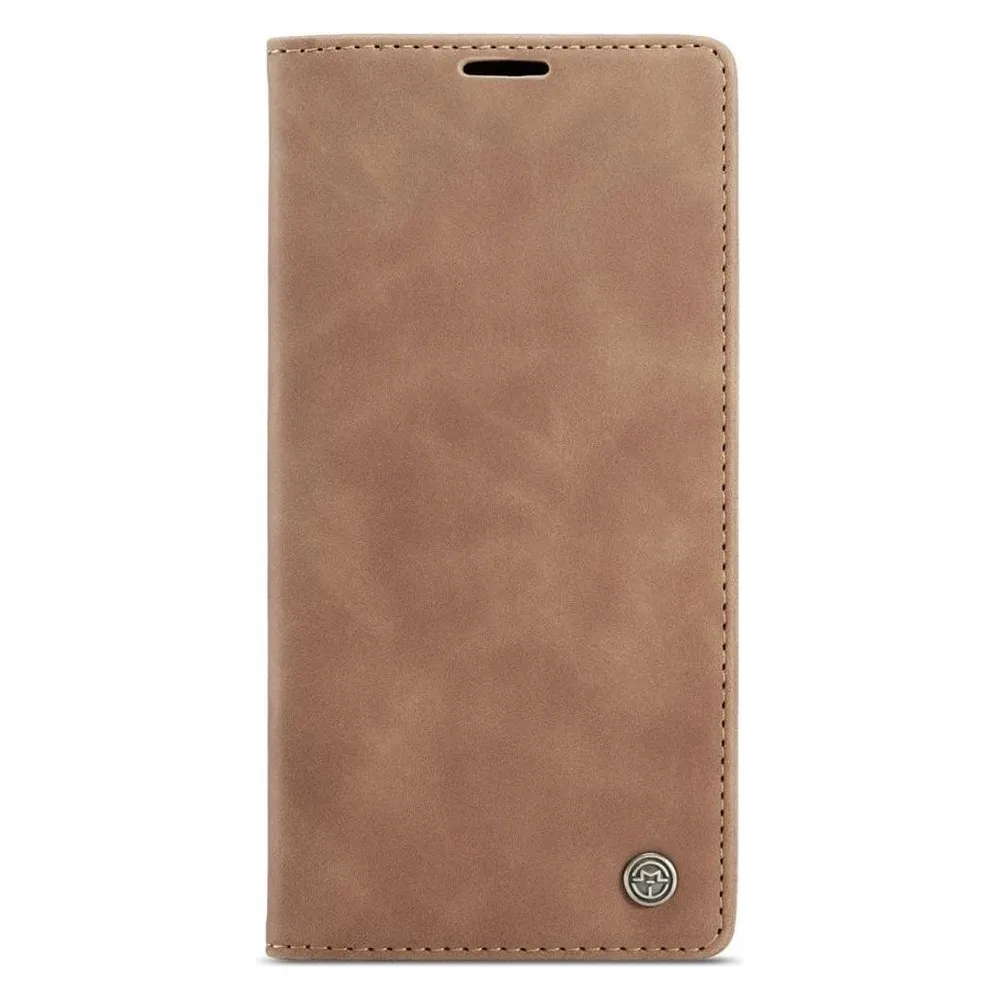 König Design Hülle Handy Schutz für Apple iPhone 12 Pro Max Case Flip Cover Tasche Etui Braun (Apple iPhone 12 Pro Max)