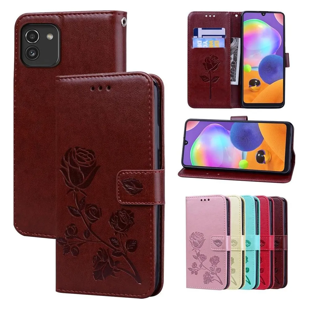 König Design Hülle Handy Schutz für Samsung Galaxy A03 Case Cover Tasche Etuis Bumper Wallet (Samsung Galaxy A03)
