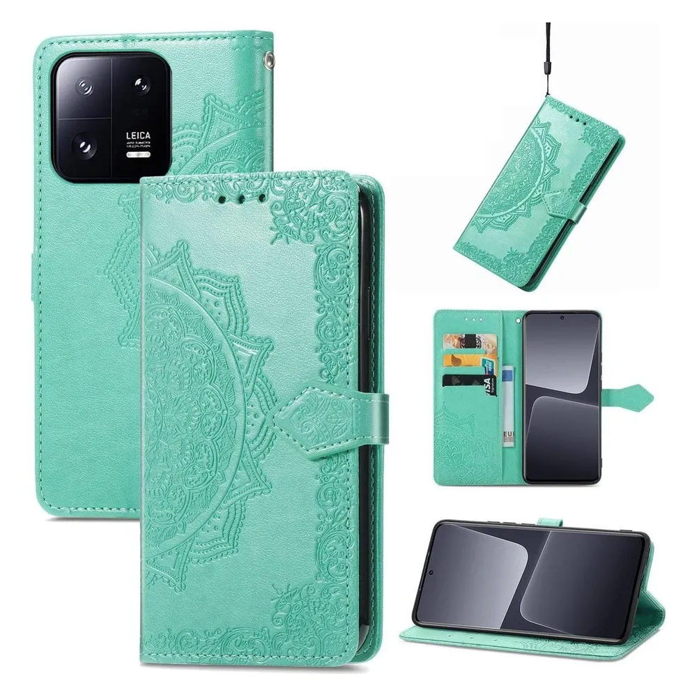 König Design Hülle Handy Schutz für Xiaomi 13 Case Cover Tasche Wallet Etuis Klapptasche Neu (Xiaomi 13)