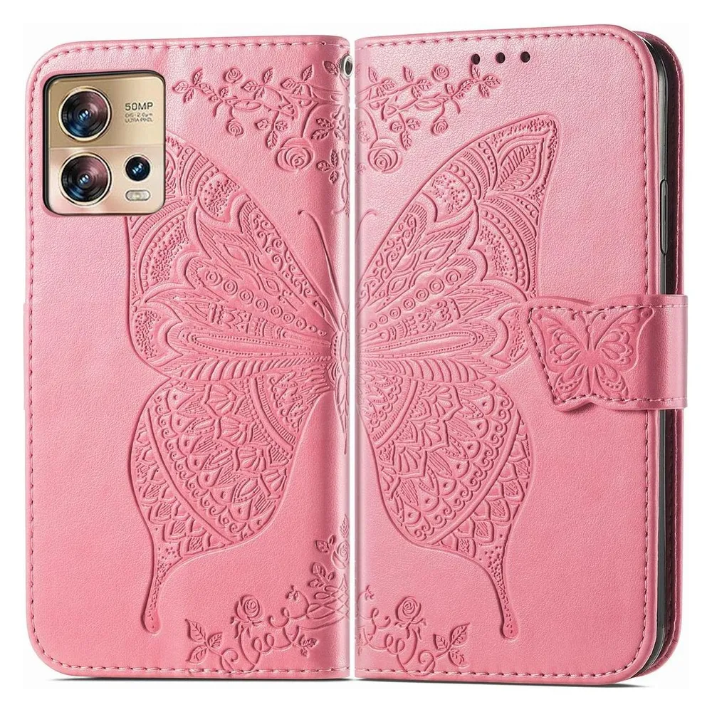 König Design Hülle Handy Schutz für Motorola Edge 30 Fusion Case Cover Tasche Etuis Wallet (Motorola Edge 30 Fusion)