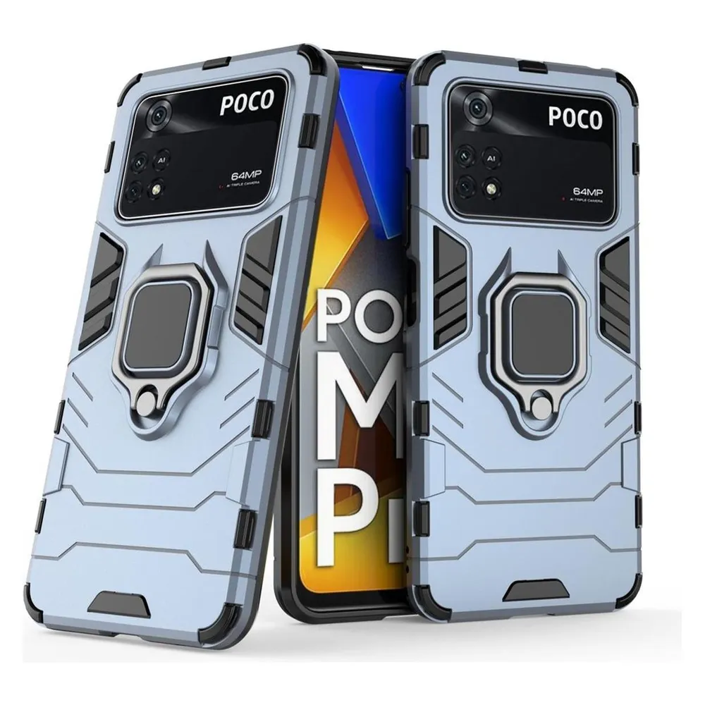König Design Hülle Handy Schutz für Xiaomi Poco M4 Pro Case Cover Tasche Etuis Bumper Halter (Xiaomi Poco M4 Pro)