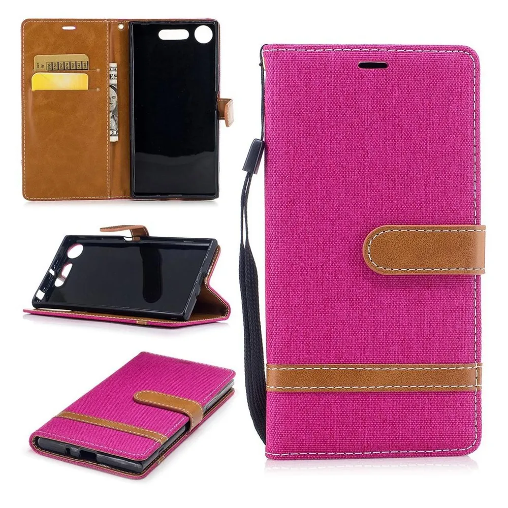 König Design Hülle Handy Schutz für Sony Xperia XZ1 Case Cover Tasche Wallet Etui Handyhülle (Sony Xperia XZ1)