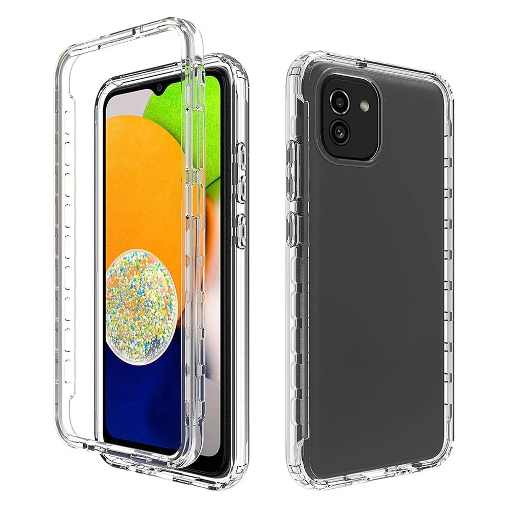 König Design Hülle Handy Schutz für Samsung Galaxy A03 Case Cover Tasche Etui Bumper 360 Grad (Samsung Galaxy A03)