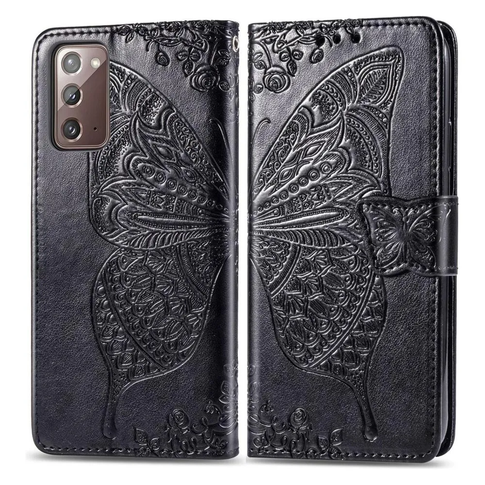 König Design Hülle Handy Schutz für Samsung Galaxy Note 20 Case Cover Tasche Etuis Schwarz