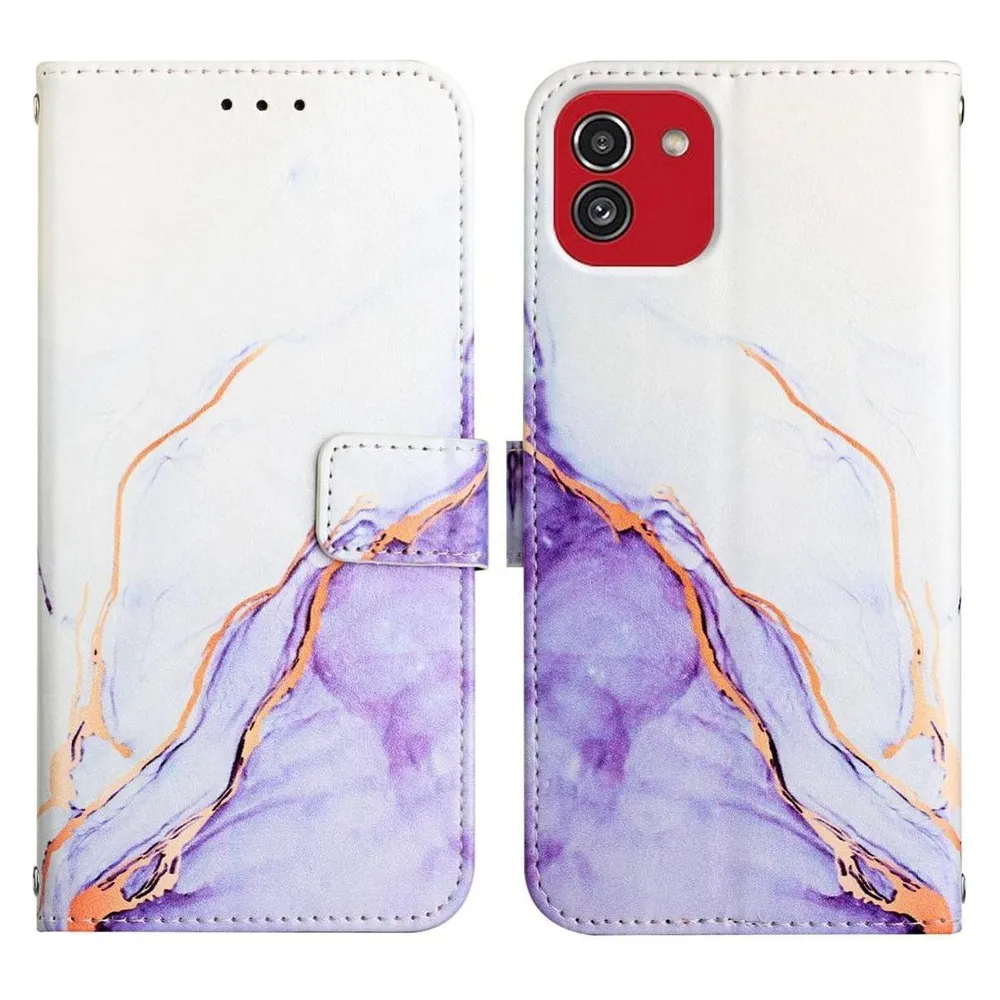 König Design Hülle Handy Schutz für Samsung Galaxy A03 Case Cover Tasche Etuis Bumper Wallet (Samsung Galaxy A03)