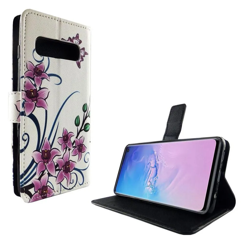 König Design Hülle Handy Schutz für Samsung Galaxy S10 Case Cover Tasche Wallet Etui Bumper (Samsung Galaxy S10)