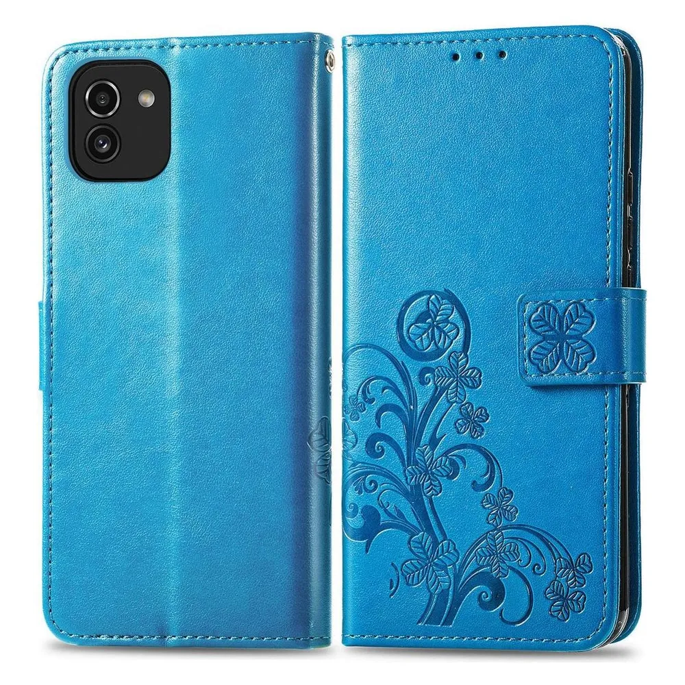 König Design Hülle Handy Schutz für Samsung Galaxy A03 Case Cover Tasche Wallet Etui 360 Grad (Samsung Galaxy A03)