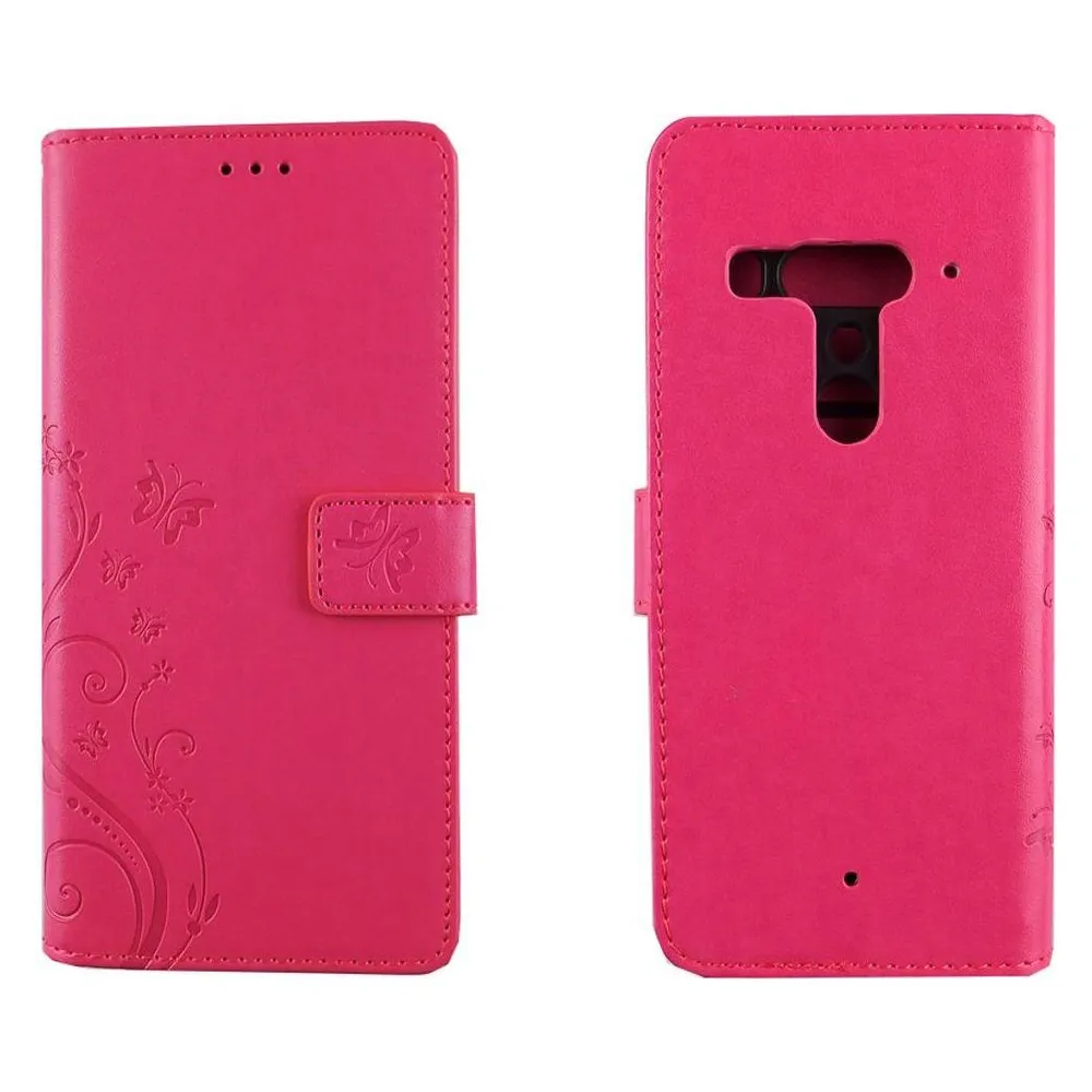 König Design Hülle Handy Schutz für HTC U12 Plus Case Cover Tasche Wallet Etui Handyhülle Neu (HTC U12+)