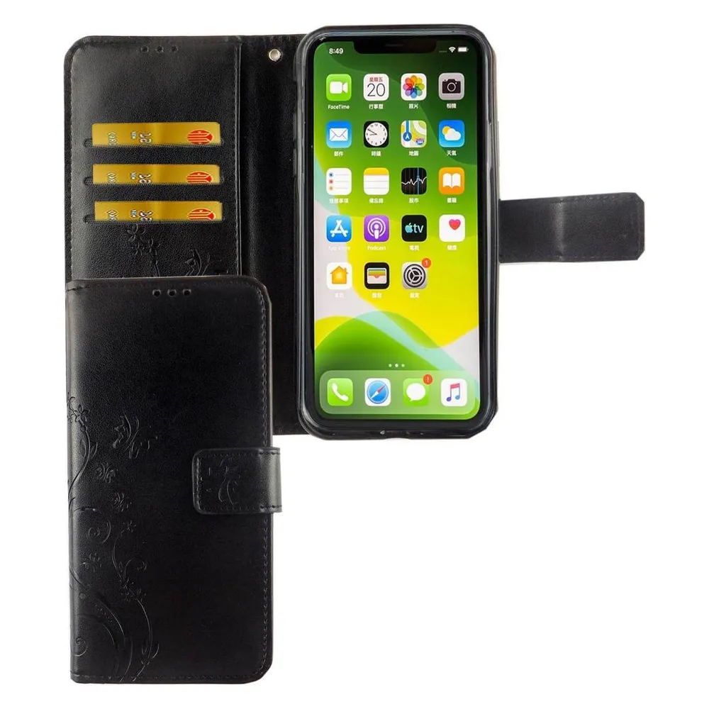 König Design Hülle Handy Schutz für Apple iPhone 11 Case Cover Tasche Wallet Etui Handyhülle (Apple iPhone 11)