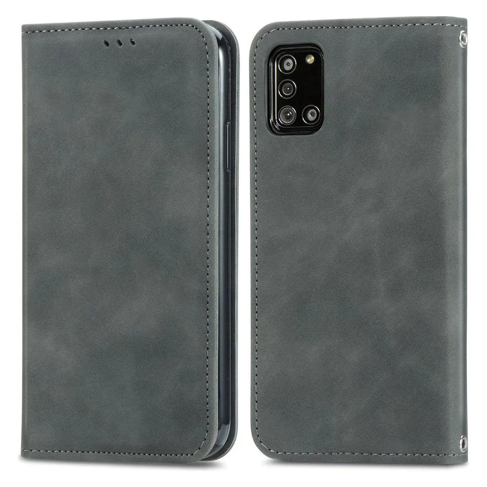 König Design Hülle Handy Schutz für Samsung Galaxy A32 5G Case Cover Tasche Etui Bumper Grau (Samsung Galaxy A32 5G)