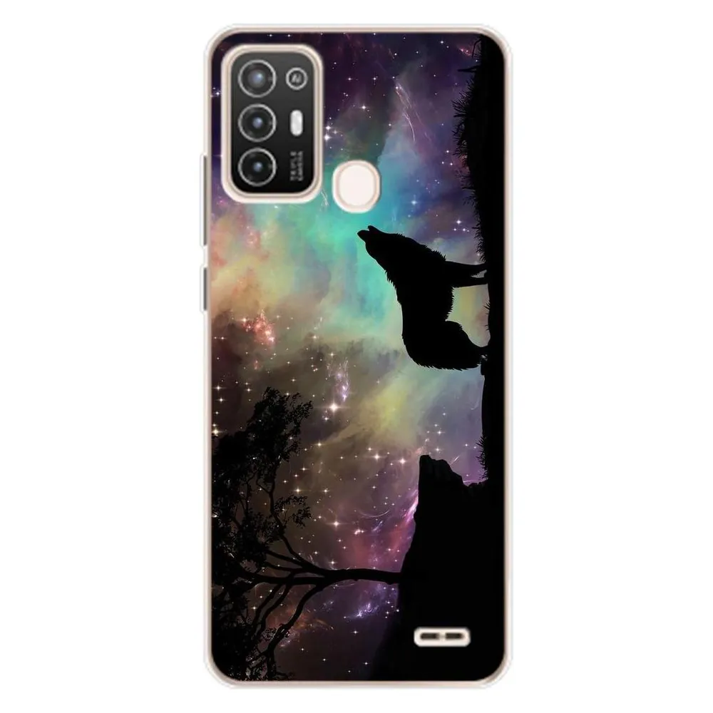 König Design Hülle Handy Schutz für ZTE Blade A52 Case Cover Tasche Bumper Etuis Backcover (ZTE Blade A52)