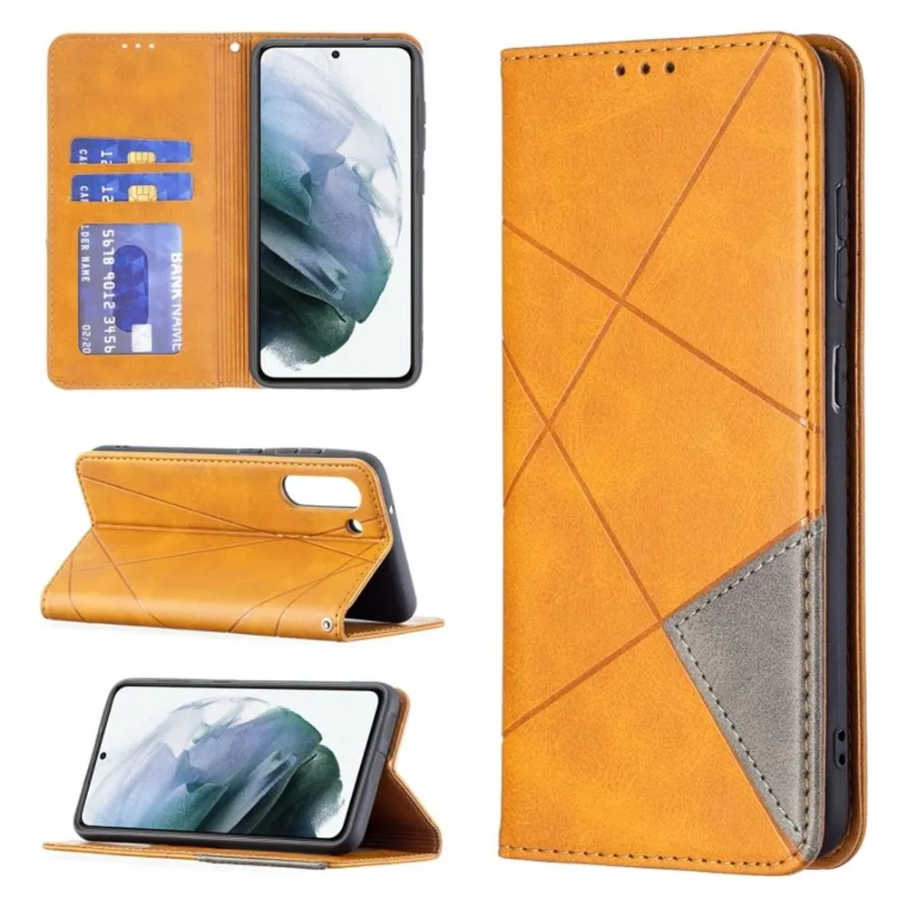 König Design Hülle Handy Schutz für Samsung Galaxy S21 FE Case Flip Cover Tasche Etui Bumper (Samsung Galaxy S21 FE)