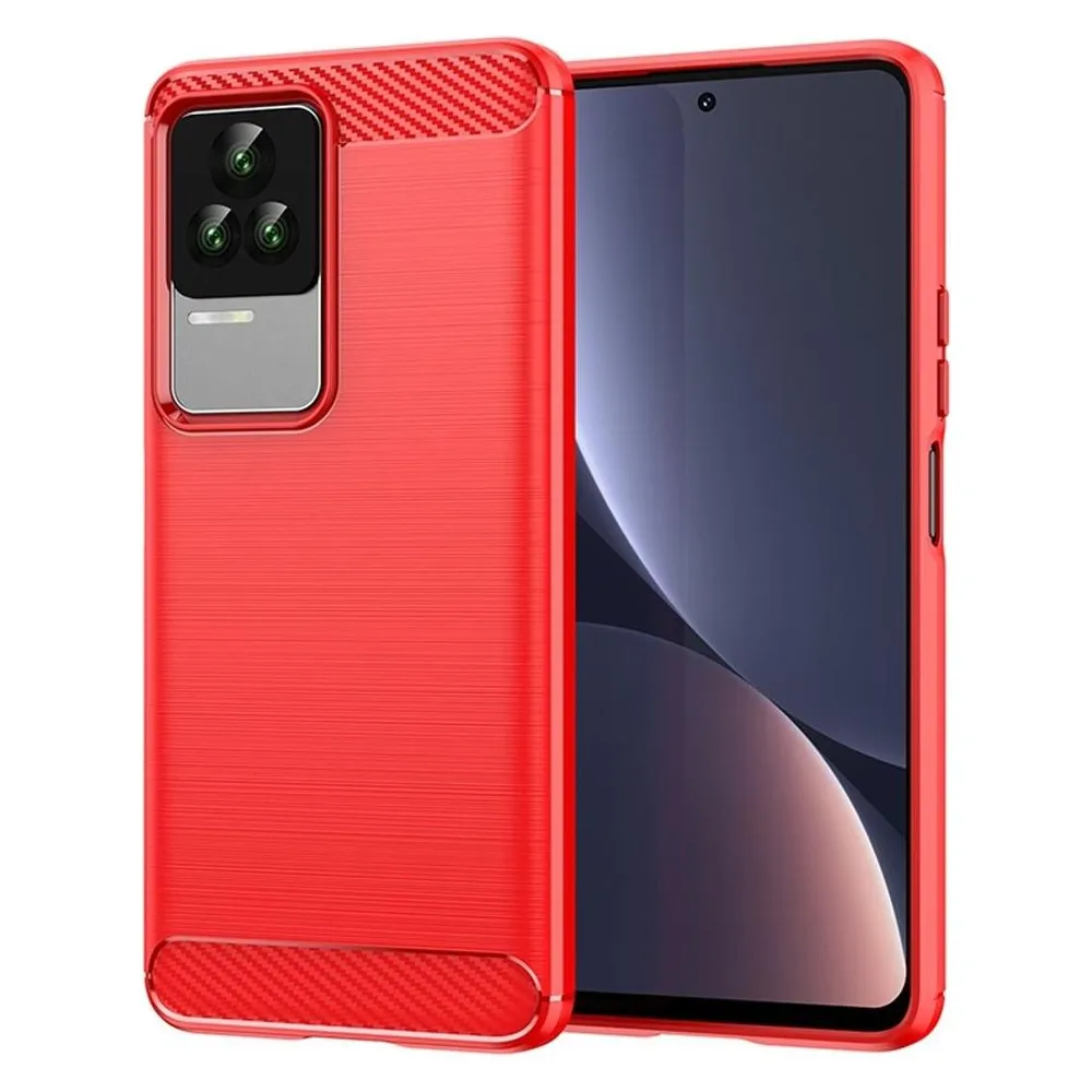 König Design Hülle Handy Schutz für Xiaomi Sony Samsung Case Cover Bumper Carbon Optik Etuis (Xiaomi Redmi K40s)