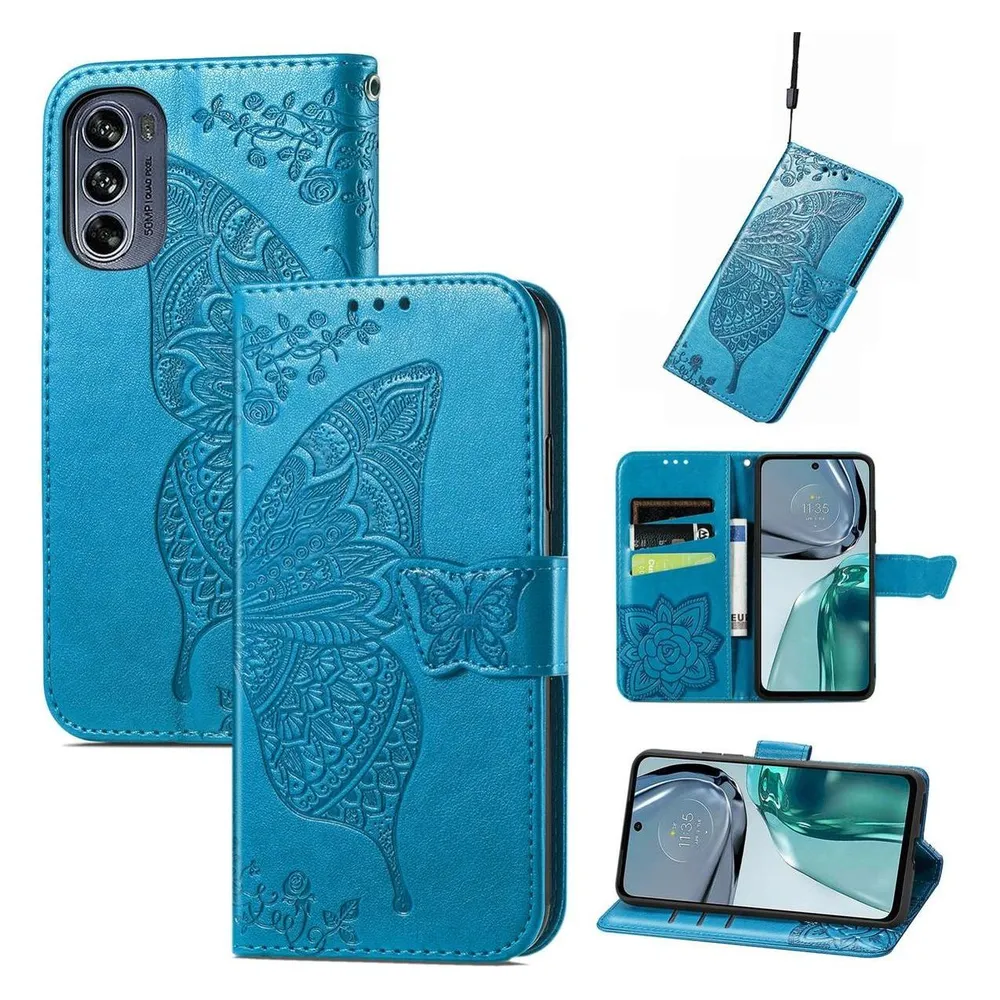 König Design Hülle Handy Schutz für Motorola Moto G62 Case Cover Bumper Tasche Etuisd Wallet (Motorola Moto G62)