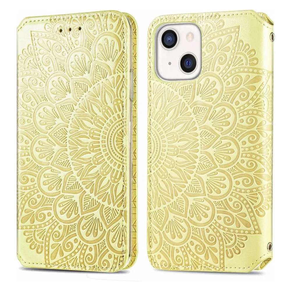 König Design Hülle Handy Schutz für Apple iPhone 13 mini Case Cover Tasche Etuis Bumper Gelb (Apple iPhone 13 mini)