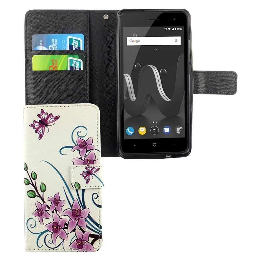 König Design Hülle Handy Schutz für Wiko Jerry 2 Case Cover Tasche Wallet Etui Handyhülle Neu (Wiko Jerry 2)