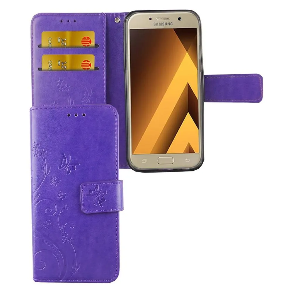 König Design Hülle Handy Schutz für Samsung Galaxy A3 (2017) Case Cover Tasche Wallet Etui (Samsung Galaxy A3 (2017))