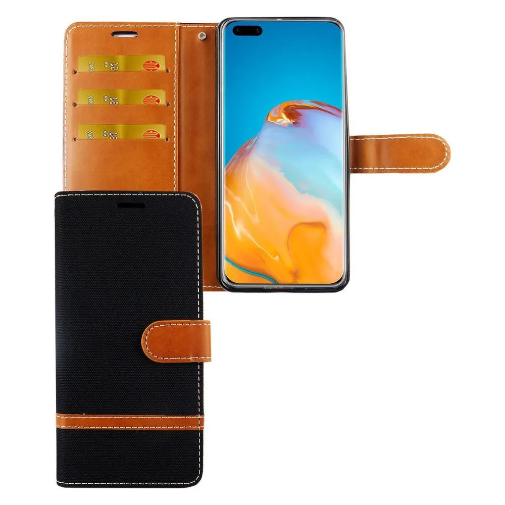 König Design Hülle Handy Schutz für Huawei P40 Case Cover Tasche Wallet Etui Handyhülle Neu (Huawei P40)