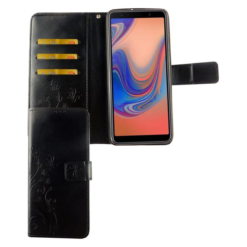 König Design Hülle Handy Schutz für Huawei P30 Lite Case Cover Tasche Wallet Etui Handyhülle (Huawei P30 Lite)