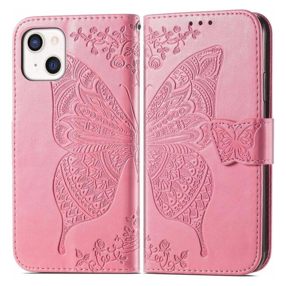 König Design Hülle Handy Schutz für Apple iPhone 13 mini Case Cover Tasche Etuis Bumper Rosa (Apple iPhone 13 mini)