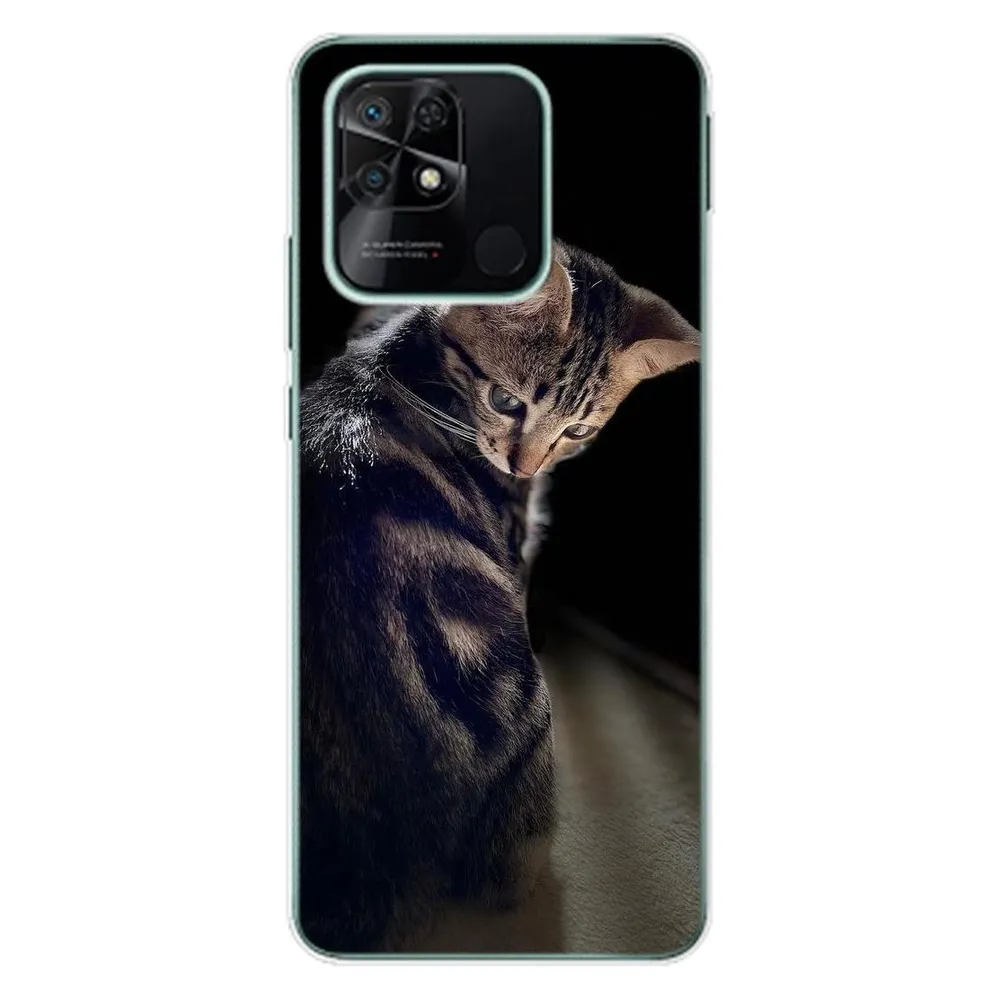 König Design Hülle Handy Schutz für Xiaomi Redmi 10C Case Cover Tasche Bumper Etuis TPU Neu (Xiaomi Redmi 10C)