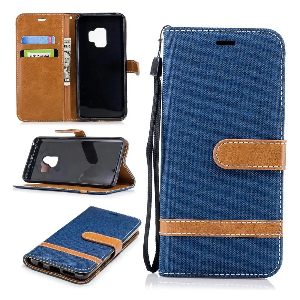 König Design Hülle Handy Schutz für Samsung Galaxy S9 Case Cover Tasche Wallet Etui Bumper (Samsung Galaxy S9)