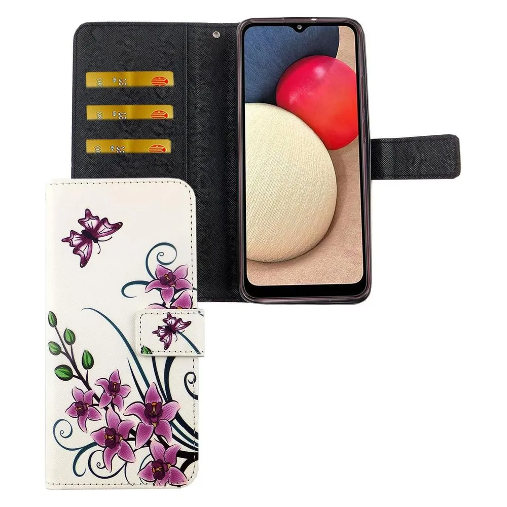 König Design Hülle Handy Schutz für Samsung Galaxy A02s Case Cover Tasche Wallet Etui Bumper (Samsung Galaxy A02s)