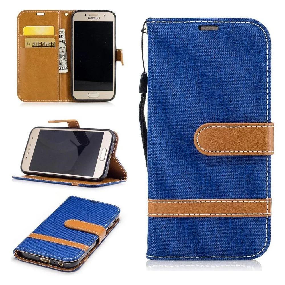König Design Hülle Handy Schutz für Samsung Galaxy A3 (2017) Case Cover Tasche Wallet Etui (Samsung Galaxy A3 (2017))