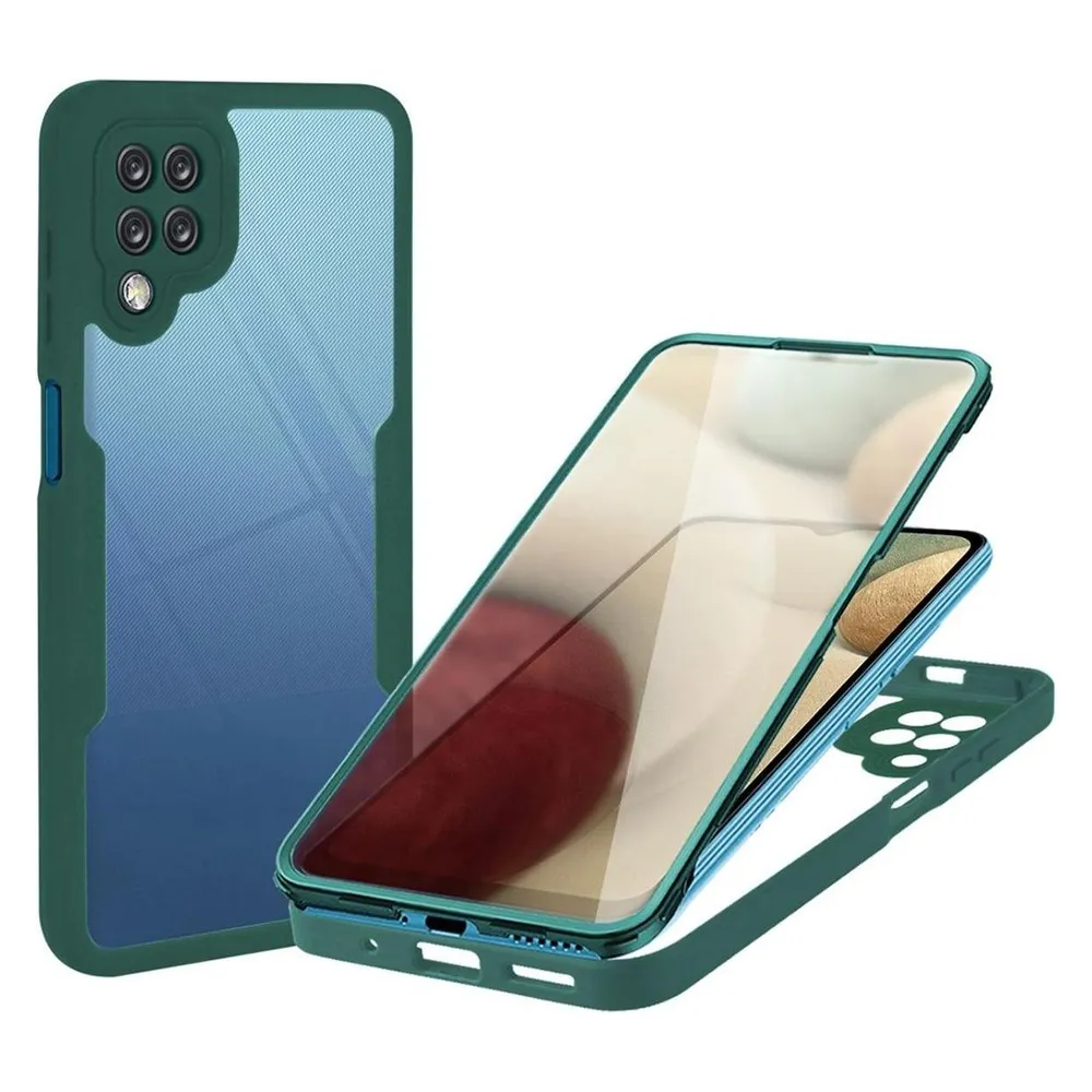 König Design Hülle Handy Schutz für Samsung Galaxy A12 Case Full Cover Tasche Etuis Bumper (Samsung Galaxy A12)
