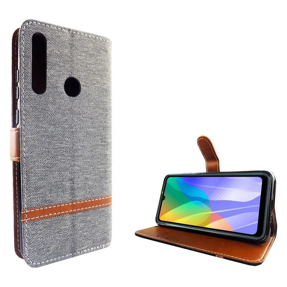 König Design Hülle Handy Schutz für Huawei Y6p Case Cover Tasche Wallet Etui Handyhülle Neu (Huawei Y6p)