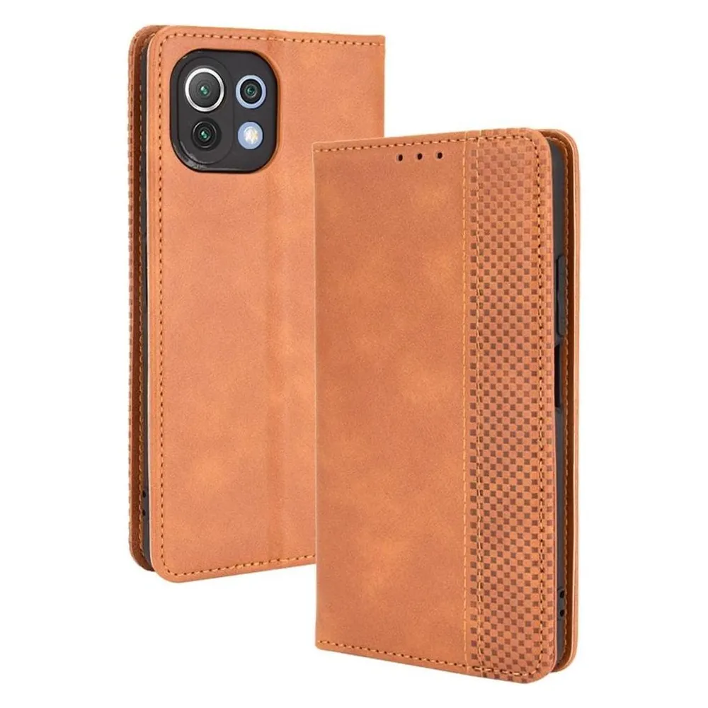 König Design Hülle Handy Schutz für Xiaomi Mi 11 Lite Case Flip Cover Tasche Etuis Bumper (Xiaomi Mi 11 Lite)